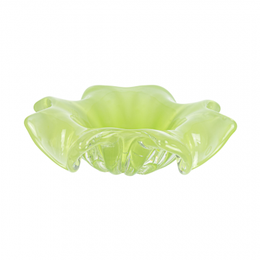 Cachepot Murano Camélia Verde Lima