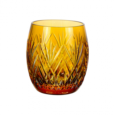 Copo Cristal Lapidado 46 P/Whisky Pineapple Amarelo