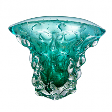 Vaso Murano Detroit Verde Folha