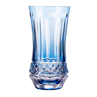 Copo Cristal Lapidado 69 Long Azul Claro Claro 400ml