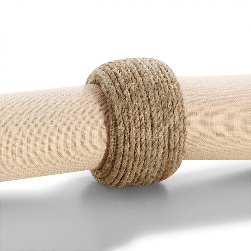 Argola De Guardanapo Complement Natural Cordas Argguardcncordas