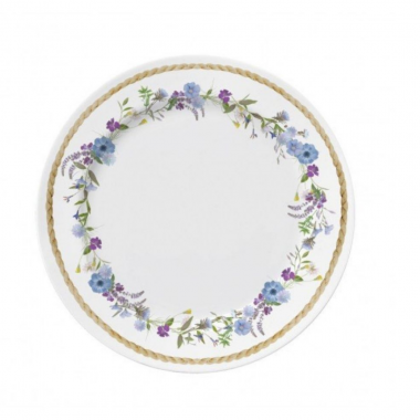 Conjunto 6 Pratos Sobremesa de Porcelana Floral Chic