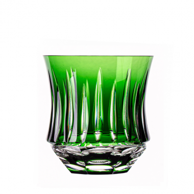 Copo Cristal Lapidado 66 Whisky Verde Escuro 325ml