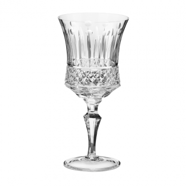 Taça Cristal Lapidado 69 P/água Incolor Mozart 370ml