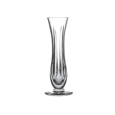 Vaso de Cristal Lapidado Incolor 18cm