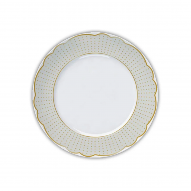 Prato Sobremesa de Porcelana Versa Royal Off White