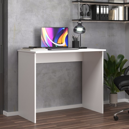 Mesa Escritório Escrivaninha Notebook Compact Branca