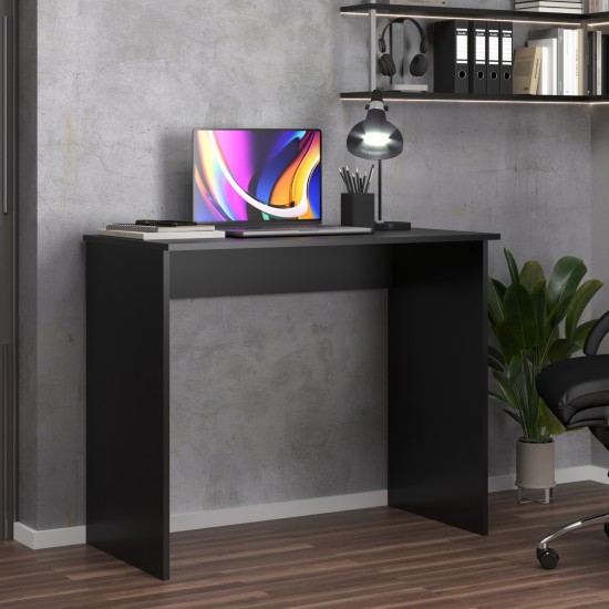 Mesa Escritório Escrivaninha Notebook Compact Preta