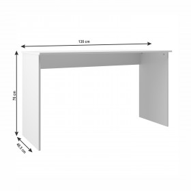 Mesa Escritório Escrivaninha Notebook Compact S - Branca