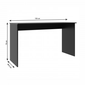 Mesa Escritório Escrivaninha Notebook Compact S - Preta