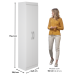 Armario Cozinha 2 Portas 4 Prateleiras Compact - Branco