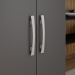 Armário Multiuso 2 Portas 4 Prateleiras Office - Cinza