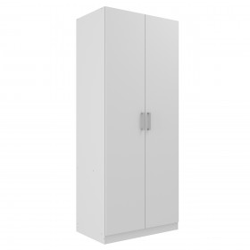 Guarda-Roupa Solteiro Monarca 2 Portas Cor Branco