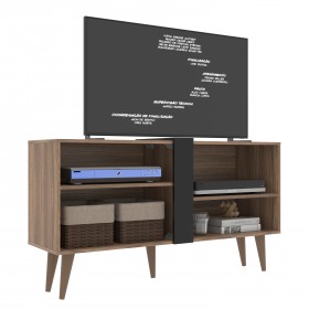 Rack P/ TV Até 43" Soberano com Duas Prateleiras - Cor Castanho