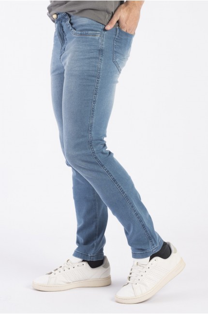 Calça Jeans Masculina Slim com Conforto de Moletom