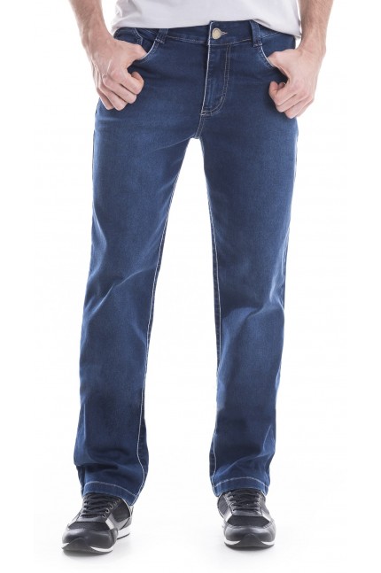 Calça Jeans Masculina Tradicional Detalhe Bolso