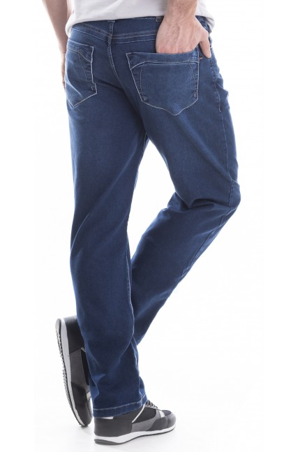 Calça Jeans Masculina Tradicional Detalhe Bolso