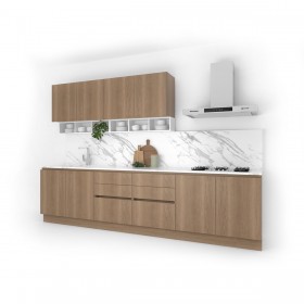 Cozinha Completa Luca Clean M2 - Linha Studio (220 X 320 X 60 Cm) Gengibre