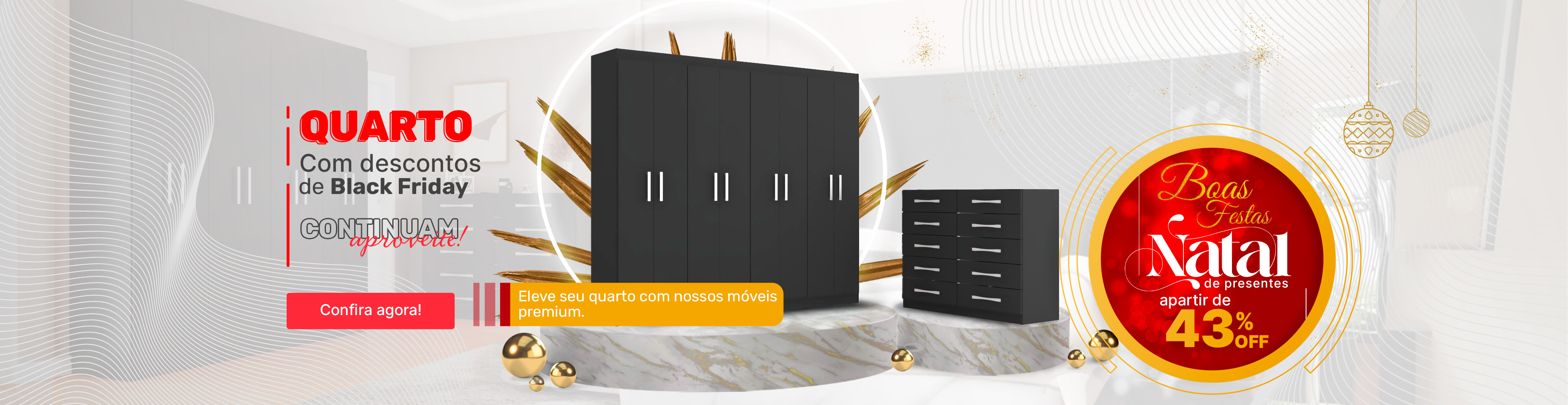 Quarto - Os descontos de Black Friday Continuam Aproveite