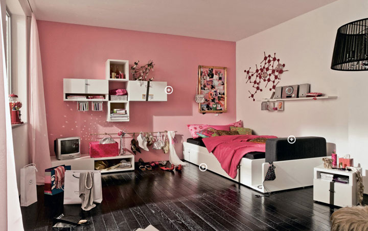 Cor-de-rosa: decoração para meninas - Blog Grão de Gente