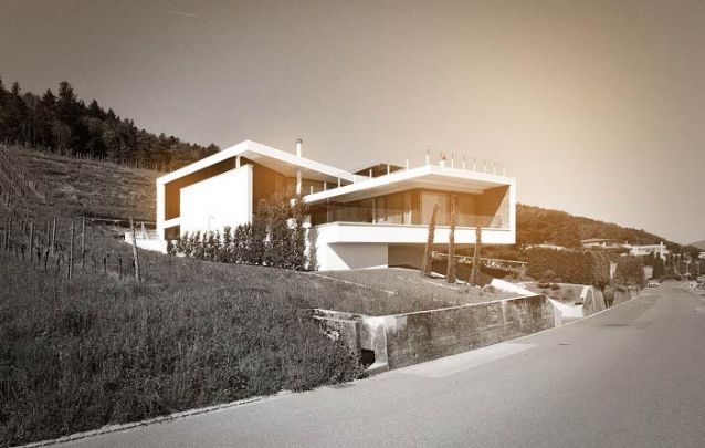 Uma casa moderna com design imponente