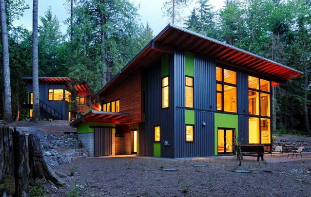 Uma casa moderna e sustentável