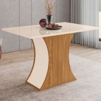 Mesa de Jantar Lorraine 2,40 x 1,10 com Cadeiras Carline