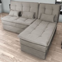 SWEET sofá-cama de 3 lugares com abertura italiana, cor mostarda. -  Conforama