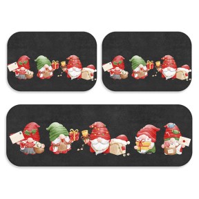 Kit Jogo Tapetes para Cozinha Antiderrapante 3 pçs Estampa Docinhos de  Natal - Loja de Decoração - FF Decor