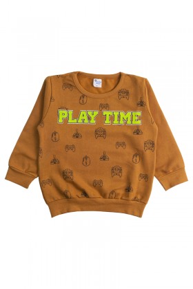 Conjunto Infantil Masculino Play Time Caramelo - Pirata Kids