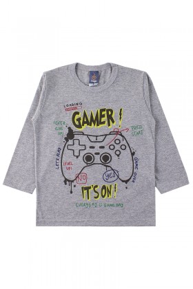 Camiseta Infantil Masculino Gamer Mescla - Dk2