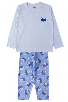 Pijama Infantil Masculino Dream Branco - My Dream Boys