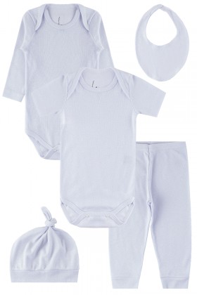 Kit Body de Bebê Cute Branco - Leninha Baby