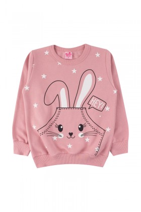 Conjunto Infantil Feminino Rabbit Rosa - Menina Doce