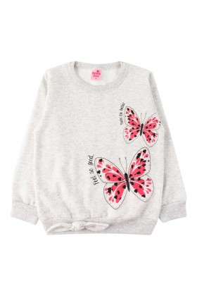 Conjunto Infantil Feminino Butterfly Gelo - Menina Doce