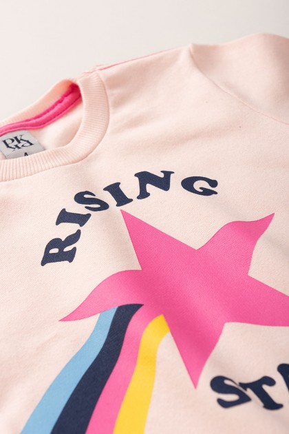 Conjunto Feminino Infantil Rising Star Rosa