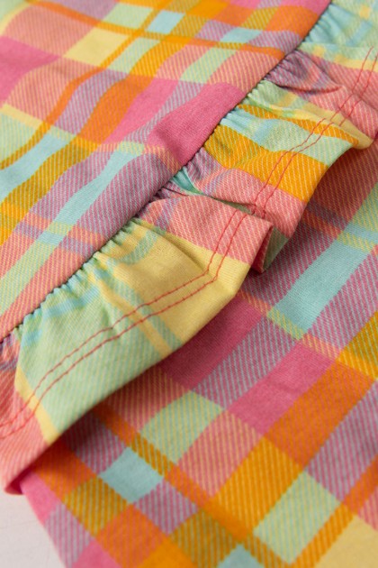 Vestido Feminino Xadrez Rosa
