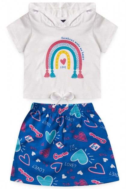 Conjunto Infantil Feminino Arco íris
