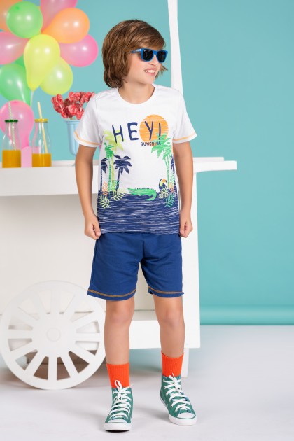 Conjunto Masculino Infantil Hey!