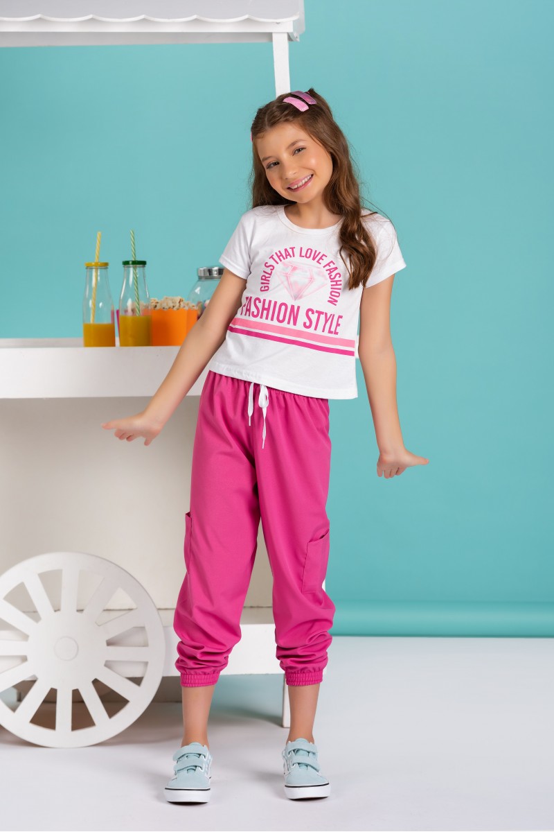 Faixa Decorativa Infantil Xadrez Rosa - Modelo Exclusivo