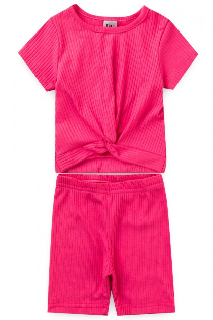 Conjunto Feminino Infantil Nó Canelado
