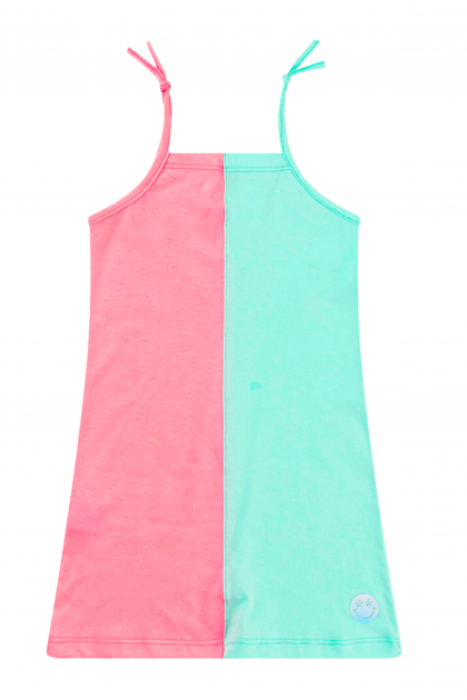Vestido Infantil Bicolor