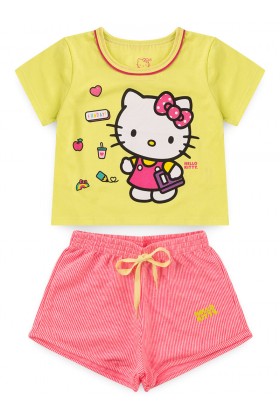 Conjunto Feminino Infantil Funday - Hello Kitty
