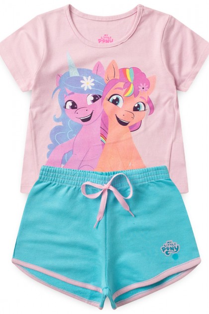 Camiseta Manga Longa My Little Pony Azul Marinho Mescla