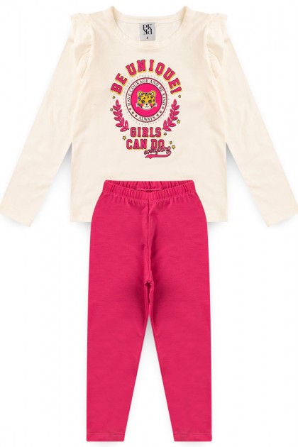 Conjunto Infantil Feminino Unique Off