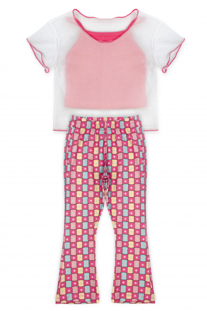 Conjunto Infantil Feminino White Tule