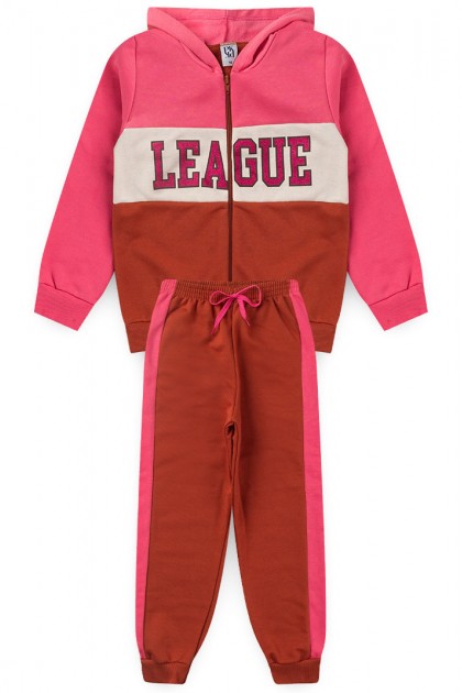 Conjunto Feminino Infantil League Glitter