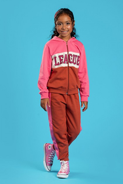 Conjunto Feminino Infantil League Glitter