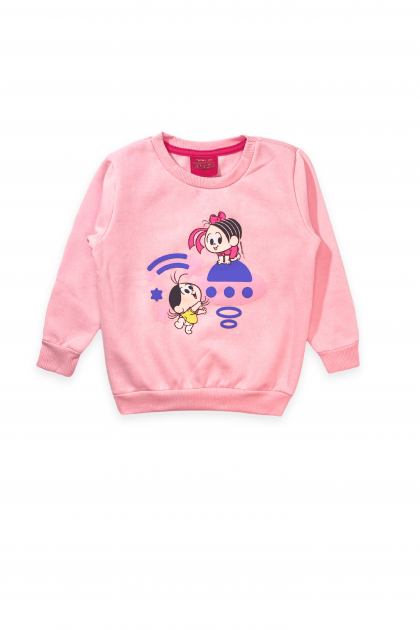 Conjunto Feminino Infantil Nave Espacial - Turma da Mônica