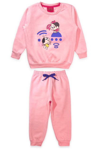 Conjunto Feminino Infantil Nave Espacial - Turma da Mônica